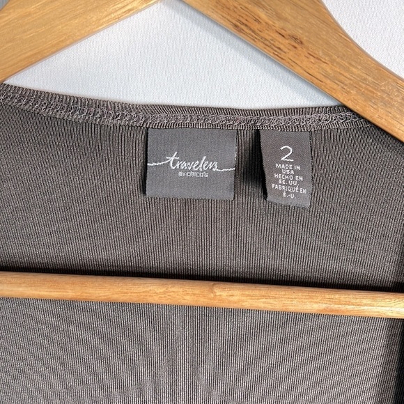 Chico's Travelers Open Front Cardigan Jacket size 2 - Picture 3 of 6